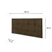 Painel Luna Para Cama Box Queen 160 cm Suede Marrom - D'Rossi