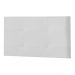 Painel Luna Para Cama Box Solteiro 90 cm Corino Branco - D'Rossi