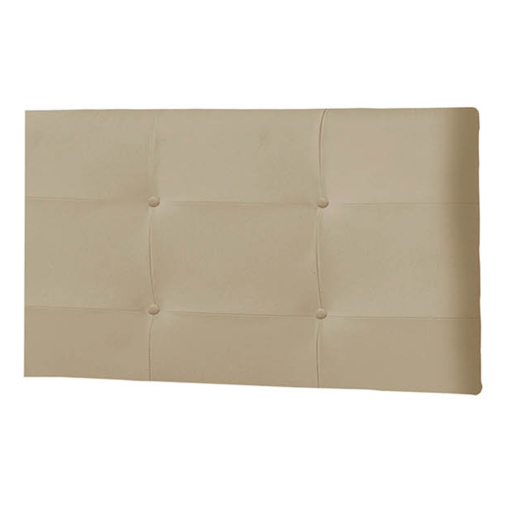 Painel Luna Para Cama Box Solteiro 90 cm Suede Bege -  D'Rossi