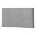 Painel Luna Para Cama Box Solteiro 90 cm Suede Cinza - D'Rossi