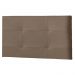 Painel Luna Para Cama Box Solteiro 90 cm Suede Marrom - D'Rossi