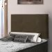 Painel Luna Para Cama Box Solteiro 90 cm Suede Marrom - D'Rossi