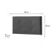 Painel Luna Para Cama Box Solteiro 90 cm Suede Preto - D'Rossi