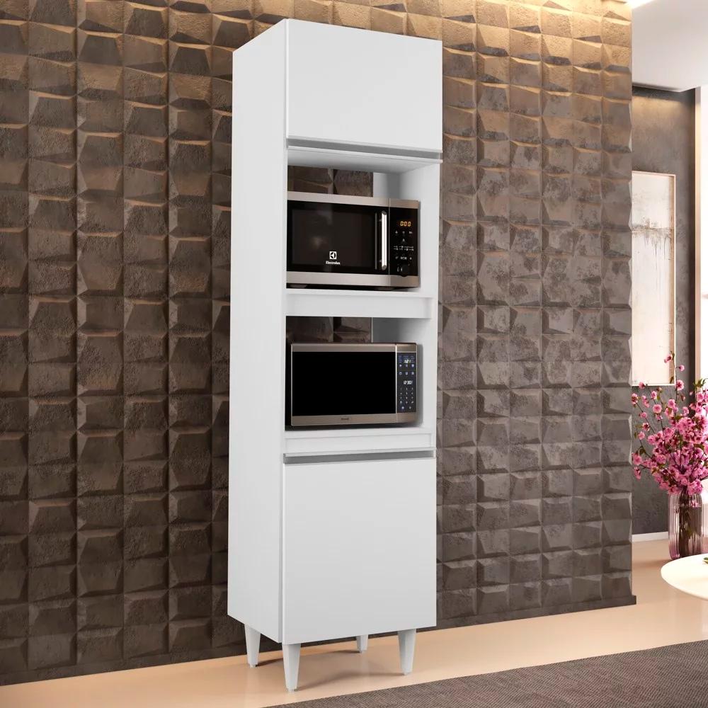 Paneleiro Torre Quente para Cozinha 02 Portas Ruth 56 cm - D'Rossi