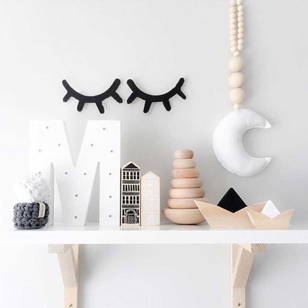 Par De Cílios Decorativos MDF Cru 3mm 25x13 - D'Rossi