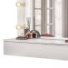 Penteadeira Camarim Suspenso Arlete com Espelho 01 Gaveta 135 cm Branco - D'Rossi