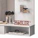 Penteadeira Camarim Suspenso Arlete com Espelho 01 Gaveta 135 cm Branco - D'Rossi