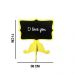 Placa Decorativa Amarela 11X8cm - D'Rossi
