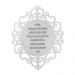 Placa Decorativa Ave Maria Arabesco MDF 25x20 Branco - D'Rossi