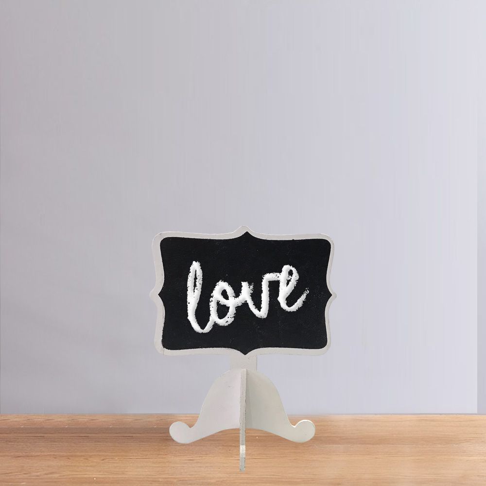 Placa Decorativa Branca 11X8cm - D'Rossi