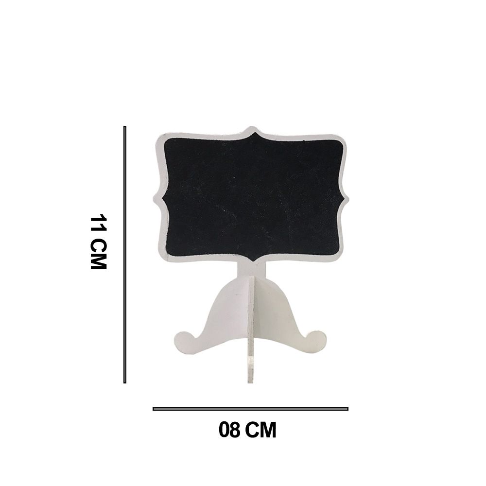 Placa Decorativa Branca 11X8cm - D'Rossi
