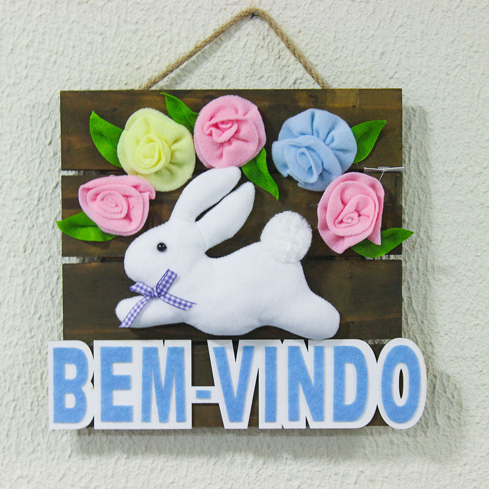 Placa Decorativa Coelho - D'Rossi