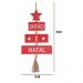Placa Decorativa Então é Natal Vermelho 39x10 cm F04 - D'Rossi