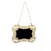 Placa Decorativa Lousa de Madeira Flor P/ Pendurar 11x15x1 cm - D'Rossi'