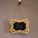 Placa Decorativa Lousa de Madeira Flor P/ Pendurar 11x15x1 cm - D'Rossi'