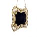 Placa Decorativa Lousa de Madeira Flor P/ Pendurar 11x15x1 cm - D'Rossi'