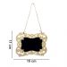 Placa Decorativa Lousa de Madeira Flor P/ Pendurar 11x15x1 cm - D'Rossi'