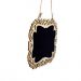Placa Decorativa Lousa de Madeira P/ Pendurar 13x15x1 cm - D'Rossi