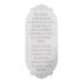 Placa Decorativa Oração Ave Maria MDF 30x13 cm Branco - D'Rossi