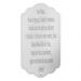 Placa Decorativa Oração Ave Maria MDF 30x15,5 cm Branco - D'Rossi