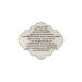 Placa Decorativa Oração Coragem 12x10 MDF 3mm Branco - D'Rossi