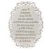 Placa Decorativa Oração Coragem Com Arabesco 25x19 MDF 3mm Branco - D'Rossi