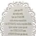 Placa Decorativa Oração Coragem Com Arabesco 25x19 MDF 3mm Branco - D'Rossi