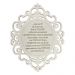 Placa Decorativa Oração Coragem Com Arabesco 25x20 MDF 3mm Branco - D'Rossi