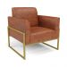 Poltrona Base Industrial Alta Dourado Marisa Corano Nozes D03 - D'Rossi