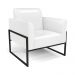 Poltrona Base Industrial Alta Preto Marisa Corano Branco D03 - D'Rossi
