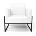 Poltrona Base Industrial Alta Preto Marisa Corano Branco D03 - D'Rossi