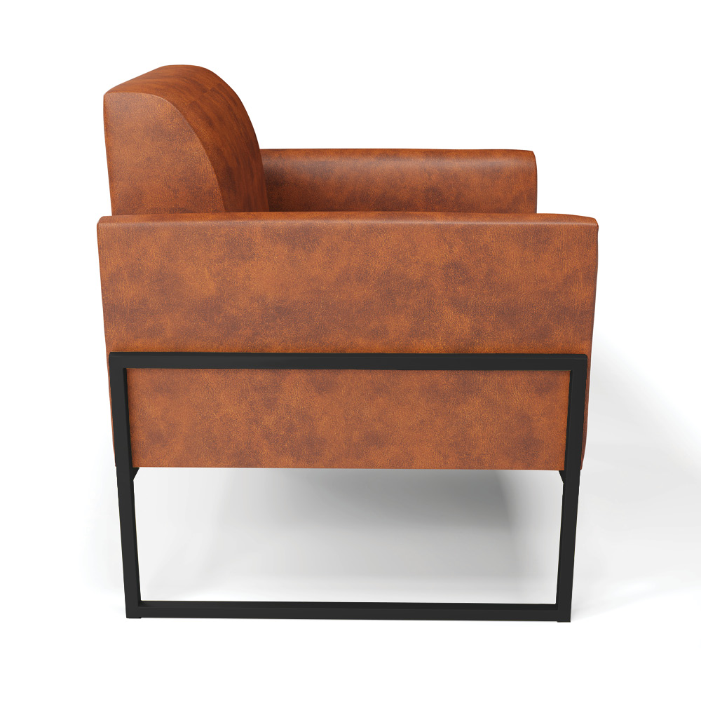 Poltrona Base Industrial Alta Preto Marisa Corano Nozes D03 - D'Rossi