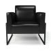 Poltrona Base Industrial Alta Preto Marisa Corano Preto D03 - D'Rossi