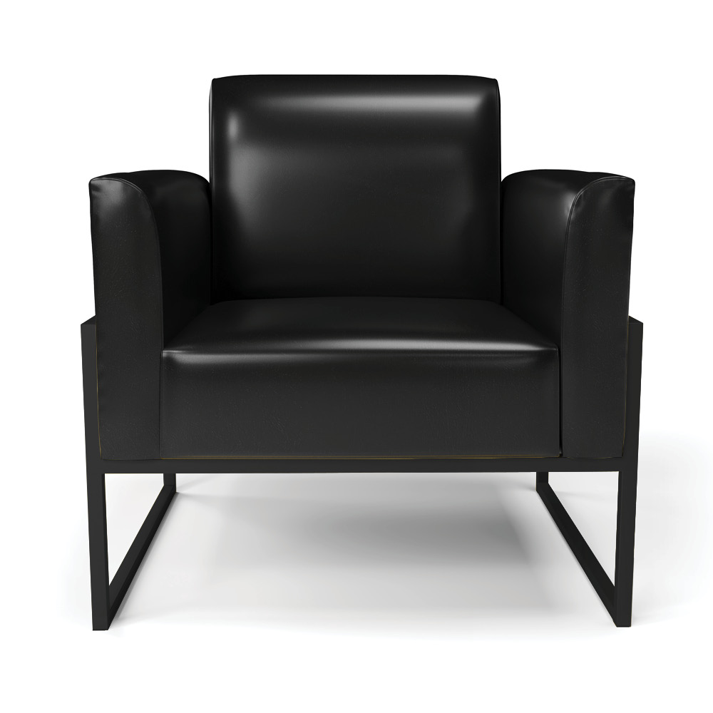 Poltrona Base Industrial Alta Preto Marisa Corano Preto D03 - D'Rossi