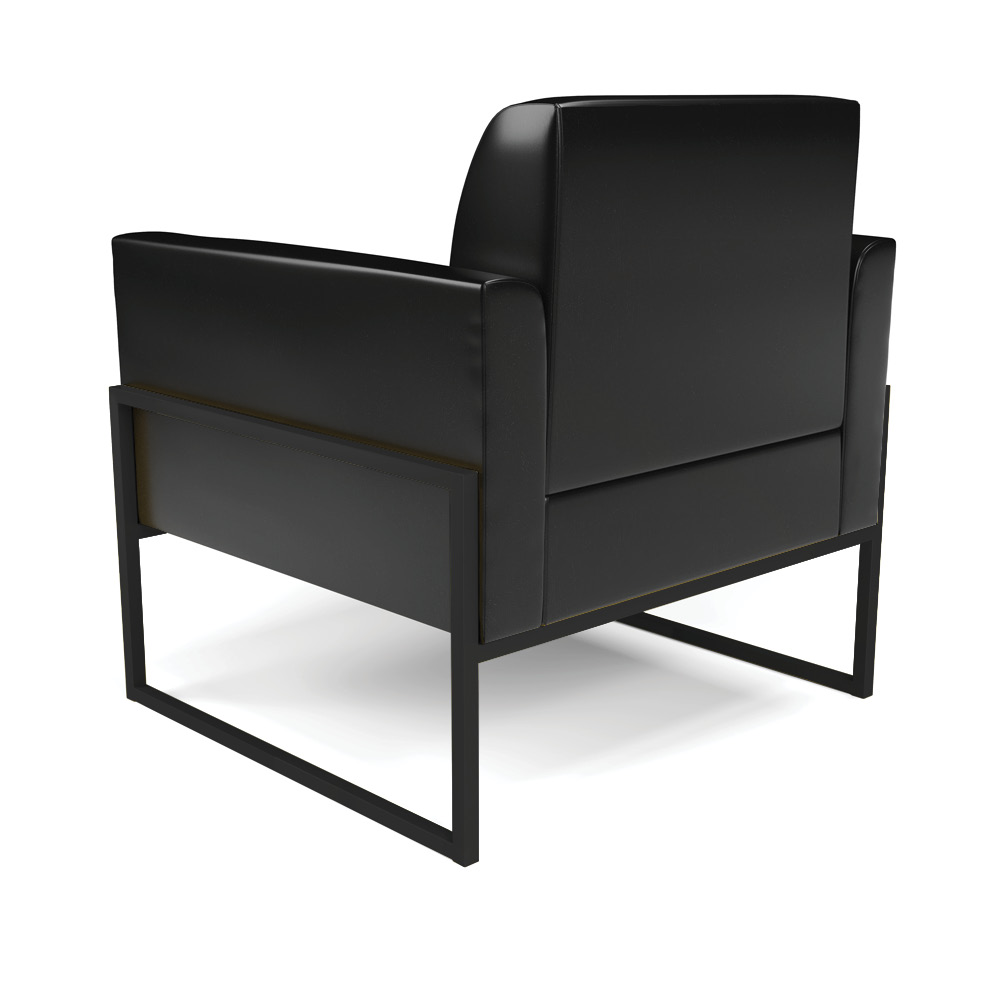 Poltrona Base Industrial Alta Preto Marisa Corano Preto D03 - D'Rossi
