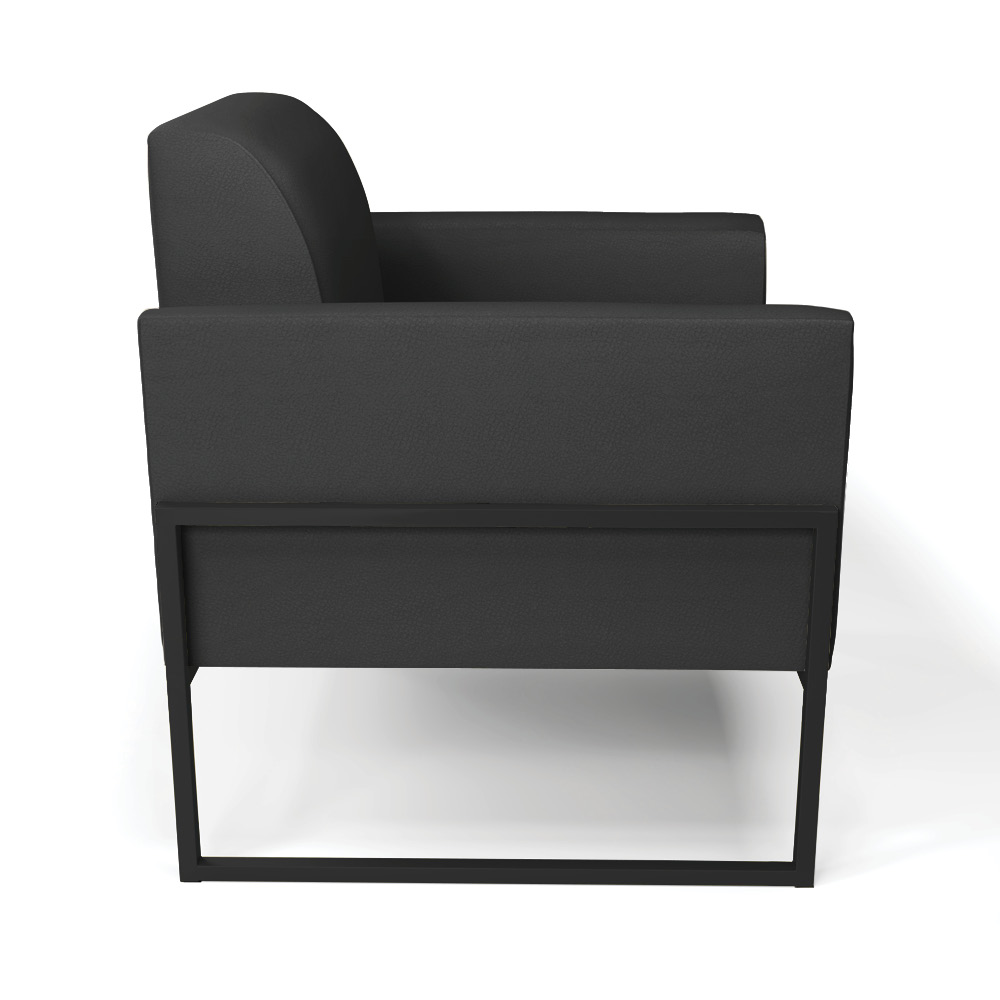 Poltrona Base Industrial Alta Preto Marisa Corino Preto D03 - D'Rossi