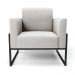 Poltrona Base Industrial Alta Preto Marisa Veludo Cinza D03 - D'Rossi
