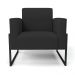 Poltrona Base Industrial Alta Preto Marisa Veludo Preto D03 - D'Rossi