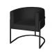 Poltrona Base Industrial Preto Kit 2 Lety Veludo Preto S05 - D'Rossi