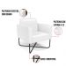 Poltrona Base X Industrial Preto Marisa Corano Branco D03 - D'Rossi