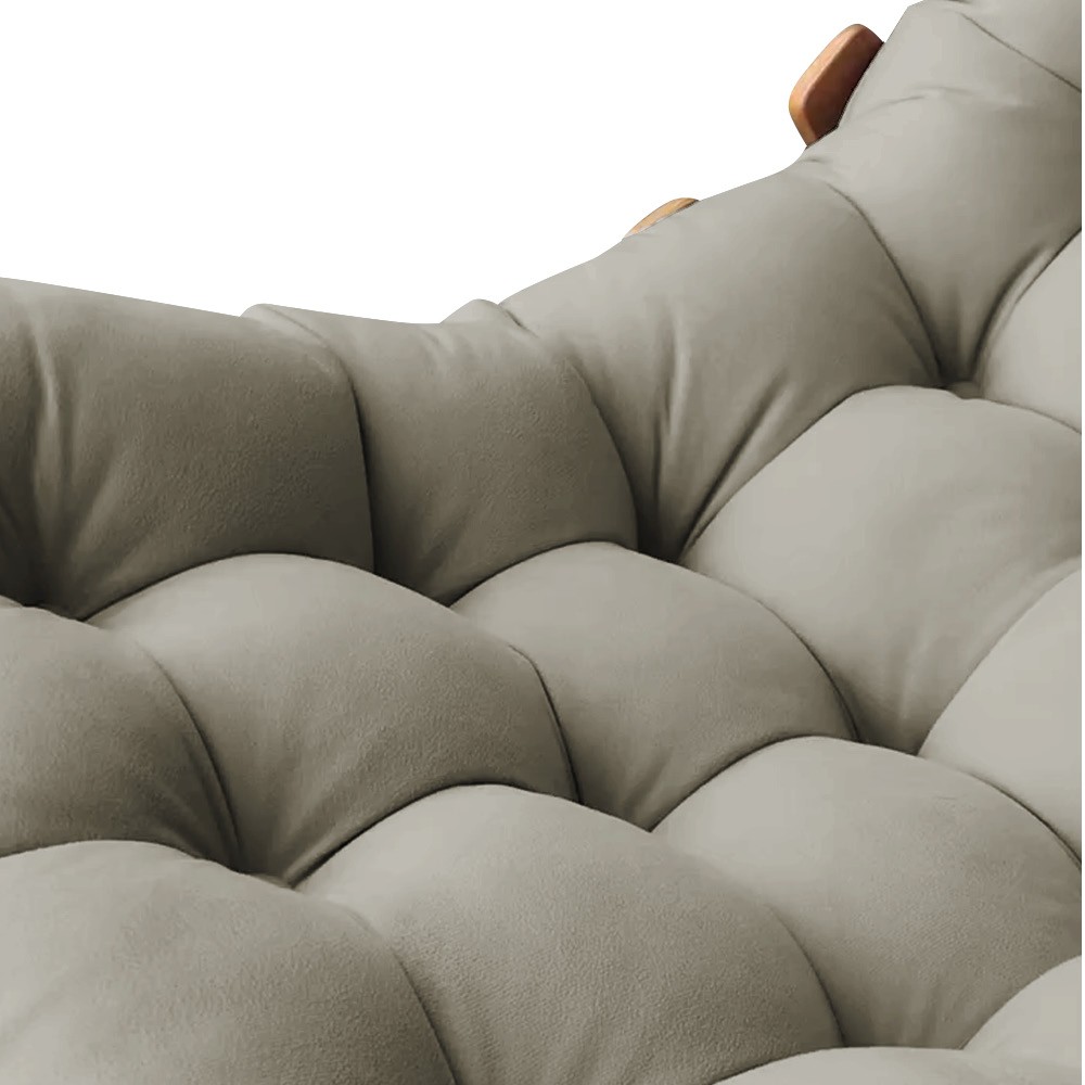 Poltrona Costela Suede Marrom Rato D'Rossi