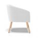 Poltrona Decorativa Pé Palito Natural Kit 2 Stella Bouclê Off White D03 - D'Rossi
