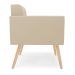 Poltrona Elisa Suede Pés Palito Natural - D'Rossi