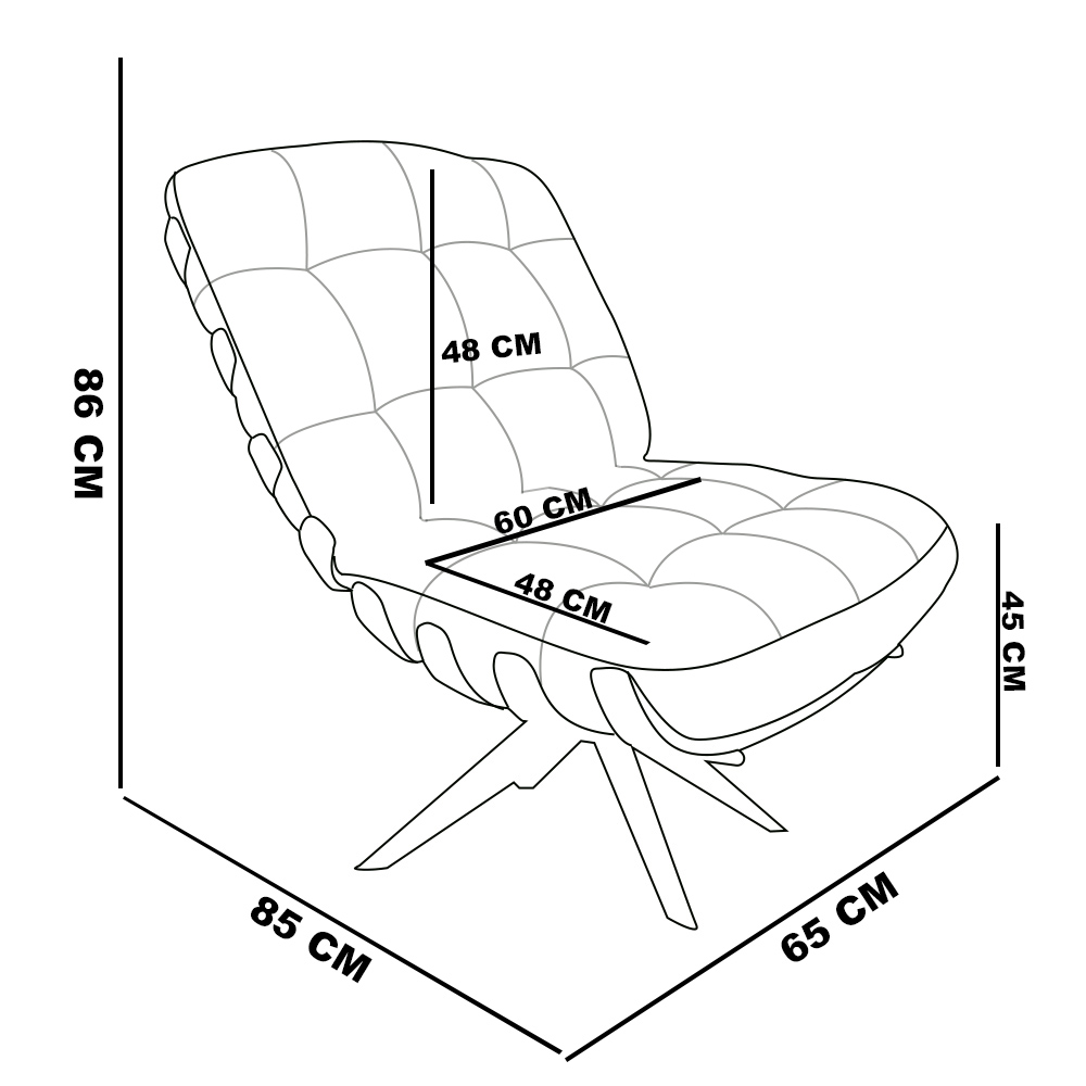 Poltrona Giratória Costela Linho Whiski Rose A106 Base Madeira MA25 - D'Rossi