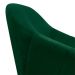 Poltrona Giratória Giovana Suede Verde Base Madeira MM30 D'Rossi