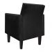 Poltrona Jade Suede Preto Pés Chanfrado Tabaco D'Rossi