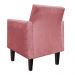 Poltrona Jade Suede Rose Pés Chanfrado Tabaco Tabaco D'Rossi