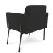 Poltrona Pé de Ferro Preto para Sala Kit 2 Marisa Veludo Preto D03 - D'Rossi