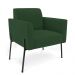 Poltrona Pé de Ferro Preto para Sala Kit 2 Marisa Veludo Verde D03 - D'Rossi