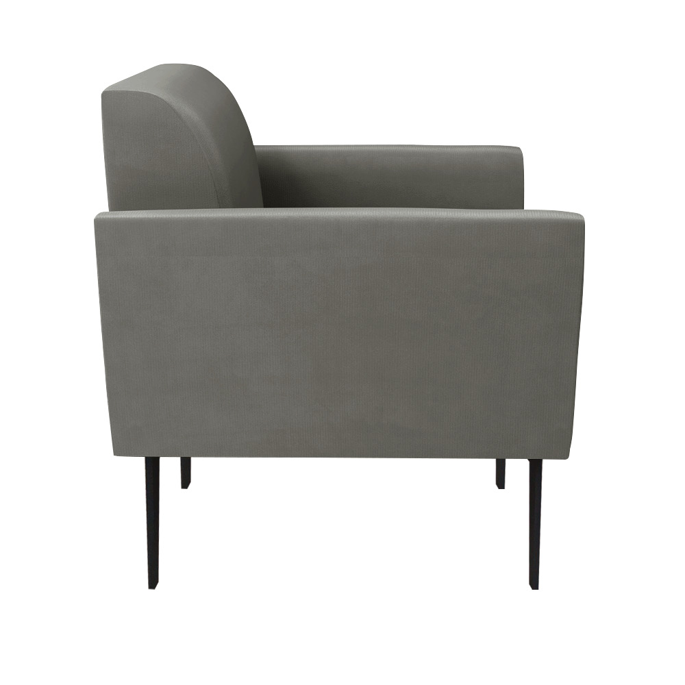 Poltrona Pés Villach Marisa Suede Grafite D03 - D'Rossi